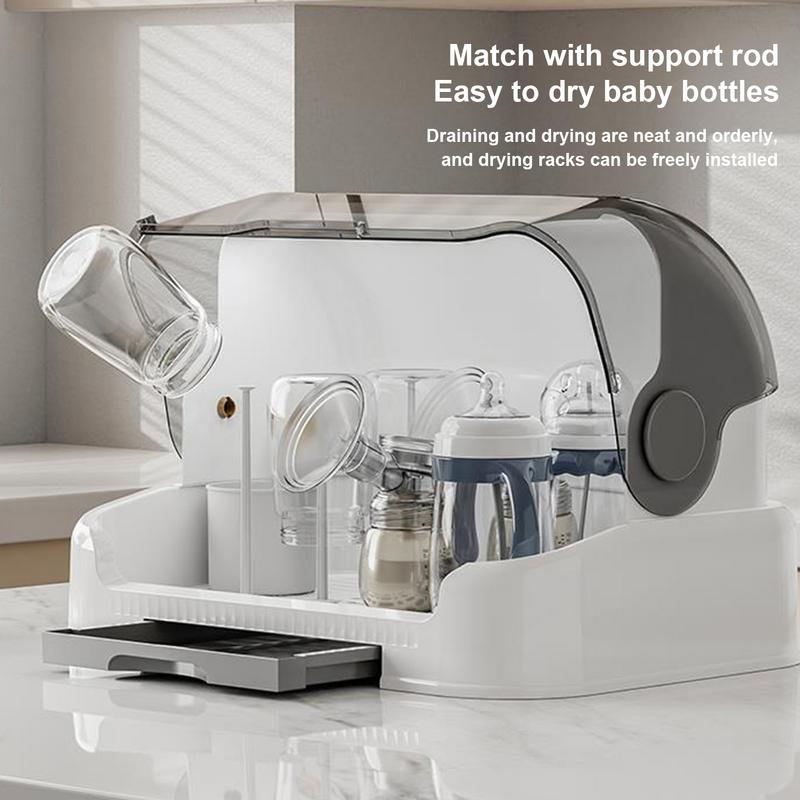 Bottle Drying Rack Portable Bottle Storage With Cover Bottles Storage Box With Good Sealing Protection Drying Rack for Kitchen