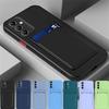 Kortholder Silikon Telefondeksel For Samsung Galaxy A55 A35 A54 A34 A25 A15 A54 A16 A26 A36 A56 A05S 4G 5G 5 G Støtsikkert Funda