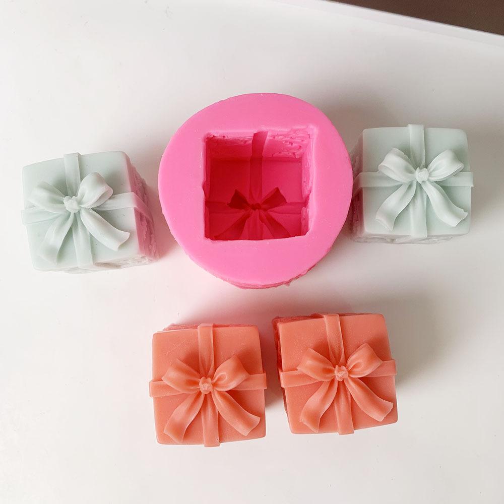 

1шт подарочная коробка ароматерапия гипсовая свеча украшение силиконовая форма