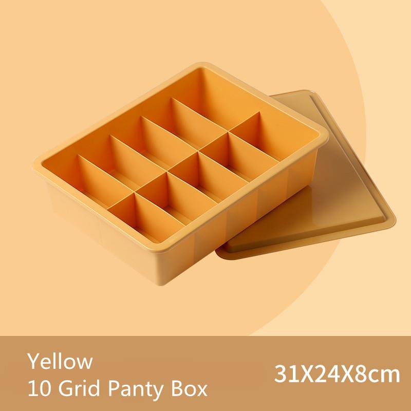 

1/10/15-сетчатые бытовые пластиковые органайзеры для нижнего белья с крышкой для шкафа в общежитии бюстгальтера носков ящика для хранения разделителей коробок контейнеров