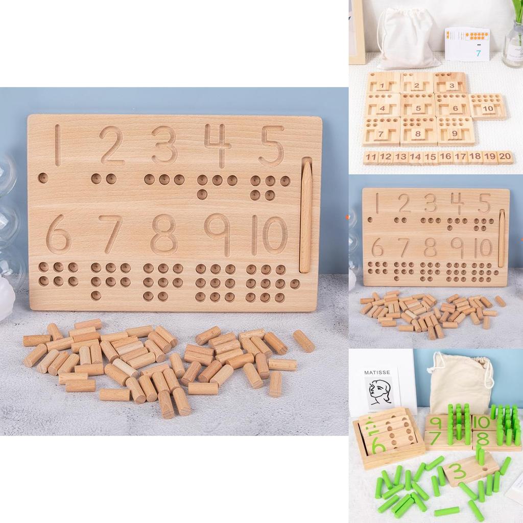 Wooden Number Teaching Board Educational Toy For Kids Learning And Cognitive Development
