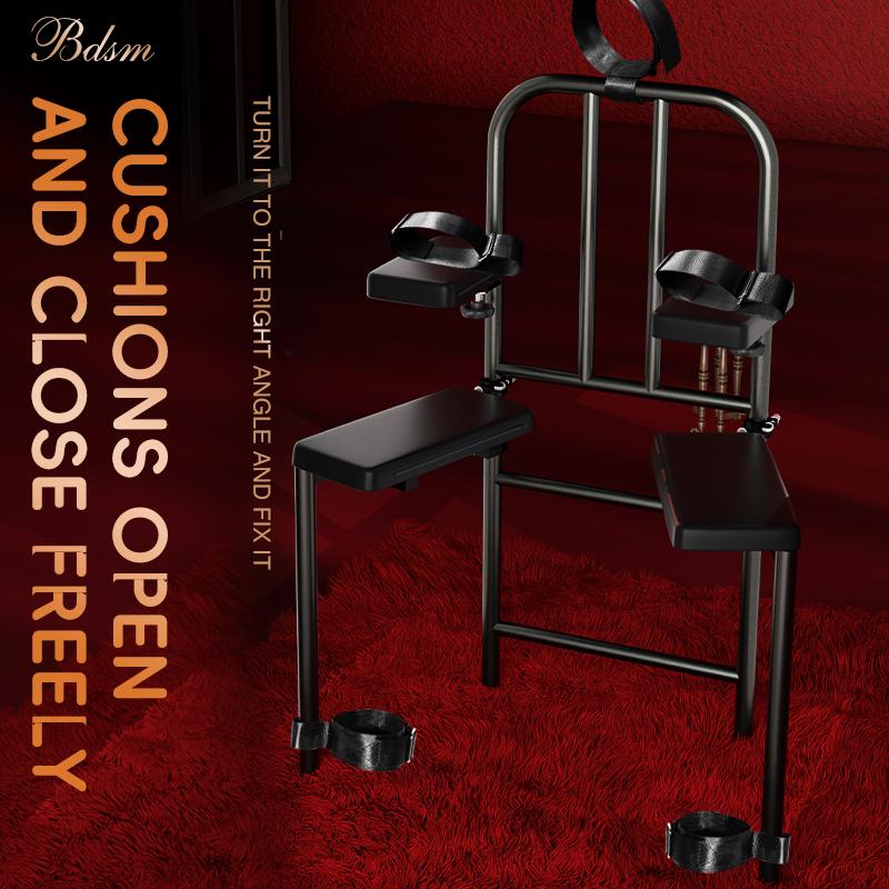 Adult's BDSM Chair Erotic Slave Sex Torture Sex Bondage Household Fixture Handcuffs Sex Furniture