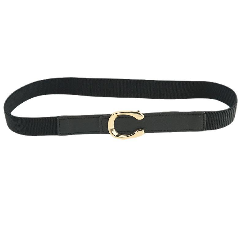 Elastic Elastic Coat Belt Accessories Decorative Dress Suit Waist Seal Women Autumn Winter Tide Summer Black