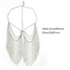 Tassels Face Chain Masquerade Mask for Halloween Costumes, Nightclub Party