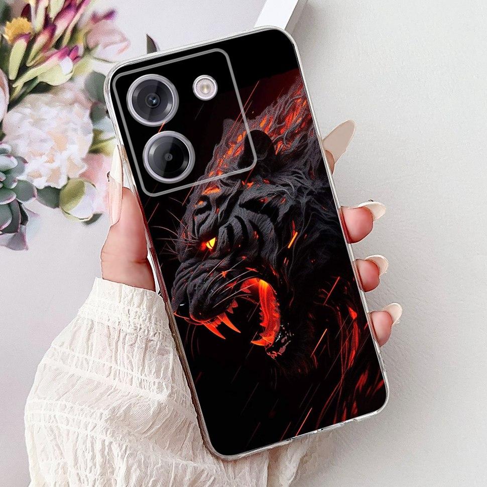 For Xiaomi Poco M7 Pro 5G Case New Dargon Art Painted Cover For Poco M7 PocoM7 Pro 5G Back Cover Soft TPU Fundas Coque