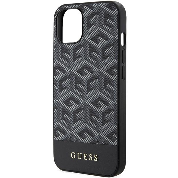 Guess Guhmp15Shgcfsek Iphone 15 / 14 / 13 6.1 Czarny/Black Hardcase Gcube Stripes Magsafe