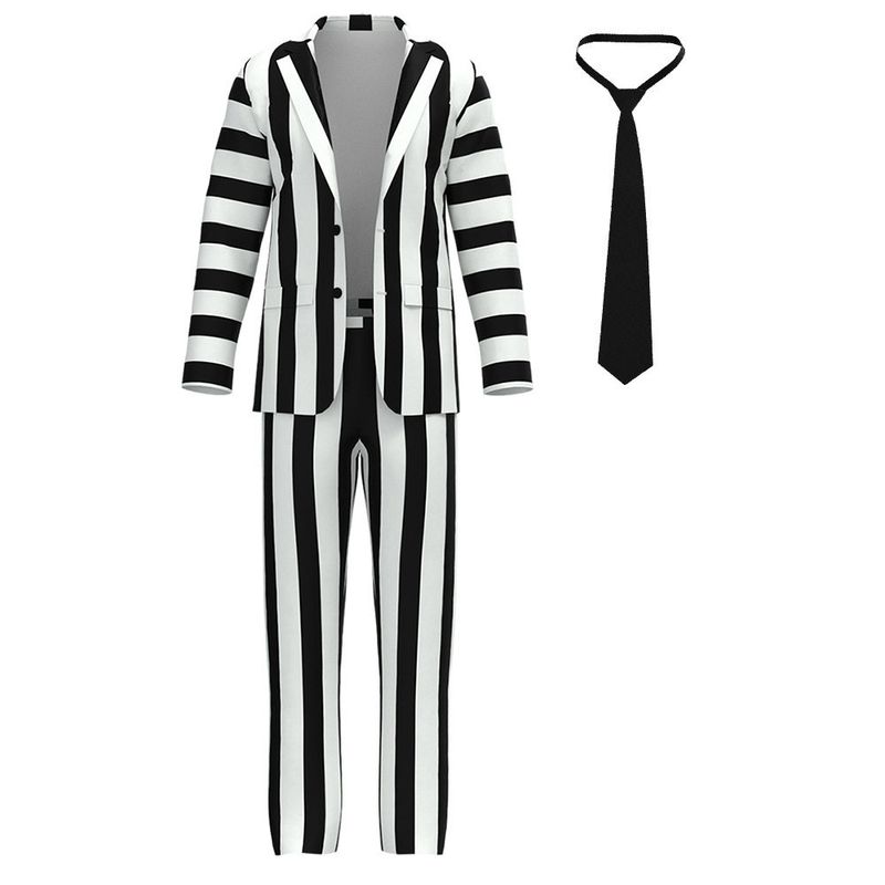 Halloween Costume Ghost Master Cosplay Outfit Beetlejuice 2 Costume Cosplay Character Performance Costume in Stock