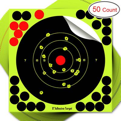 5/10 stücke 8*8 zoll Athleten Schießen Praxis Aufkleber Fluoreszierende Grün Ziel Autocollants für Bogen und Pfeil Darts ziel Pegatinas