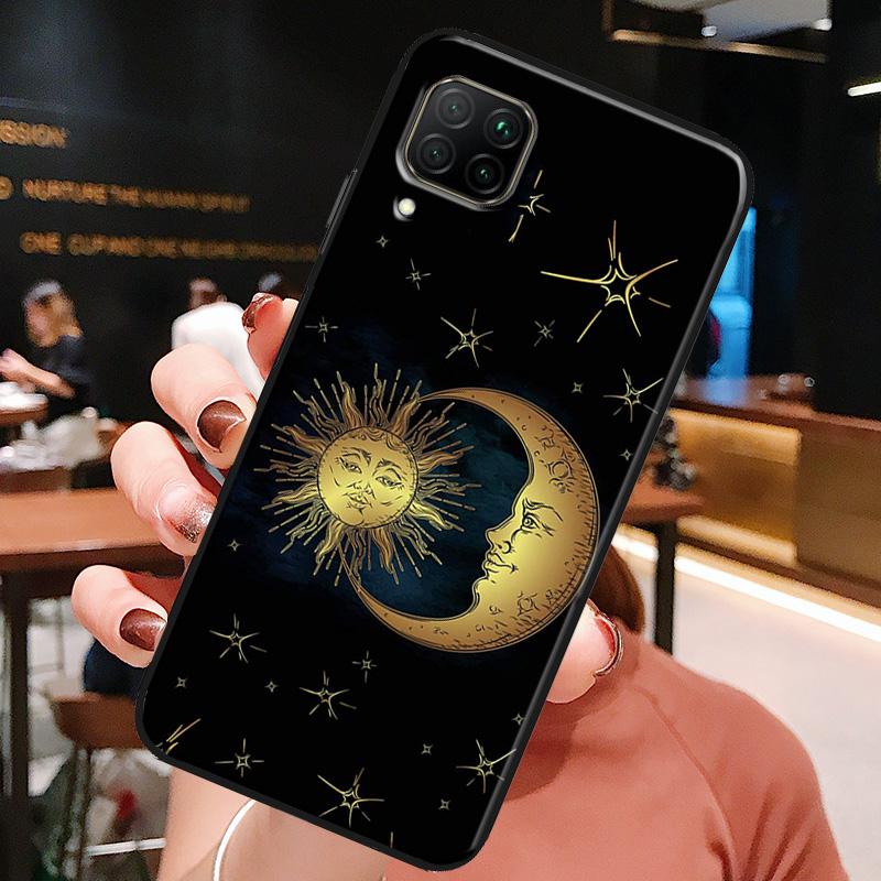 Sun Moon Star Astrological Celestial For Huawei Honor X8a X7a X9a X8 50 70 90 Lite Magic5 Pro P20 P30 P40 P50 P60 Nova 9 5T Case