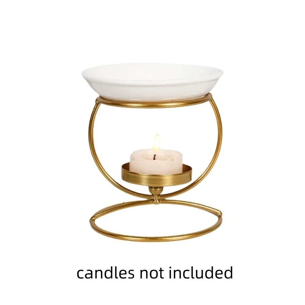 Minimalistischer ätherischer Öl-Brenner Eisen Aromatherapie Kerzenhalter Meditationsraum