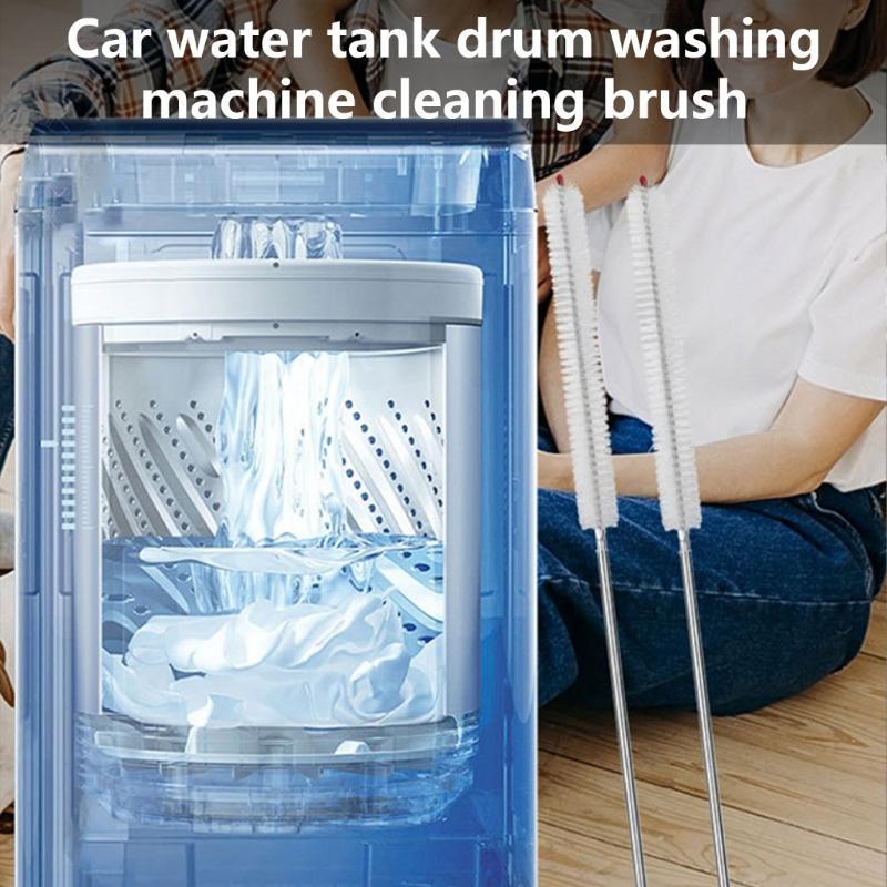 Extended Handle Washing Machine Cleaning Brush with Stainless Steel Rod for Dryer Vents and Exhaust Port