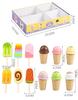 Wooden Ice Cream Cart Playhouse Toy for Early Learning