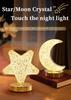 Rechargeable Ramadan night light touch switch, used for stepless dimming of bedside study, living room, bedroom decoration light
