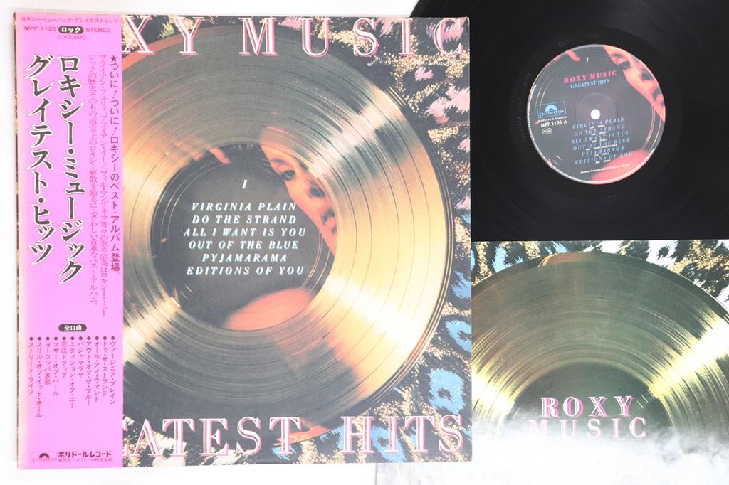 LP Record ROXY MUSIC - Greatest Hits MPF1126 POLYDOR 1978 Japan Obi Rock Used
