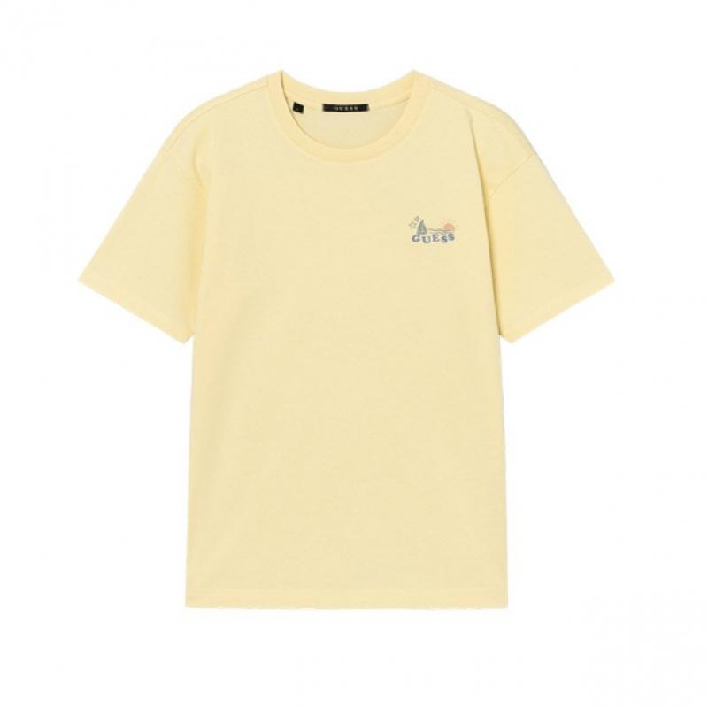Guess Unisex Beach PrinT ShorT Sleeve T shirT Mq2k9435
