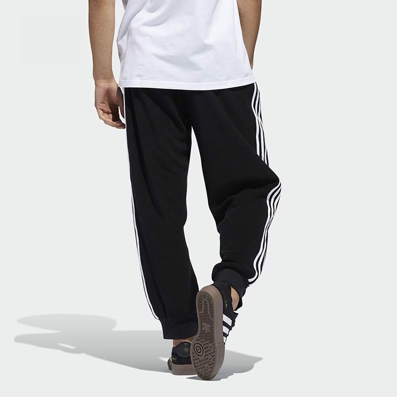 Adidas Originals Camo Track Pants With Cuffed Ankles And Side Stripes Men Bottoms Black GD3506