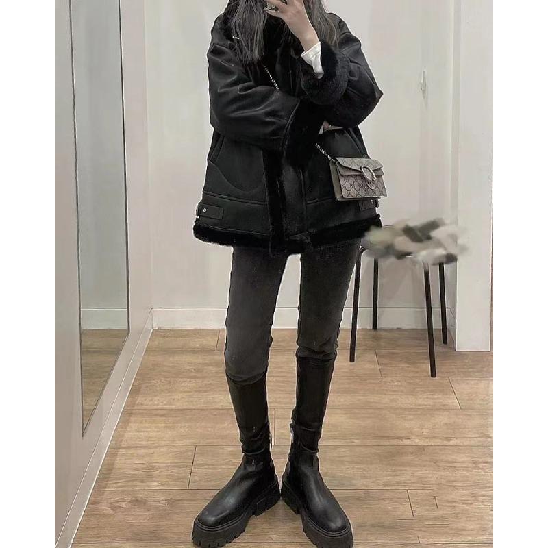 Fashion 2024 New Fashion Brand Luxury Designer Punk Casual Calf Women Boots Zipper Fashion Chunky Heel Top Quality Casual Shoes Woman