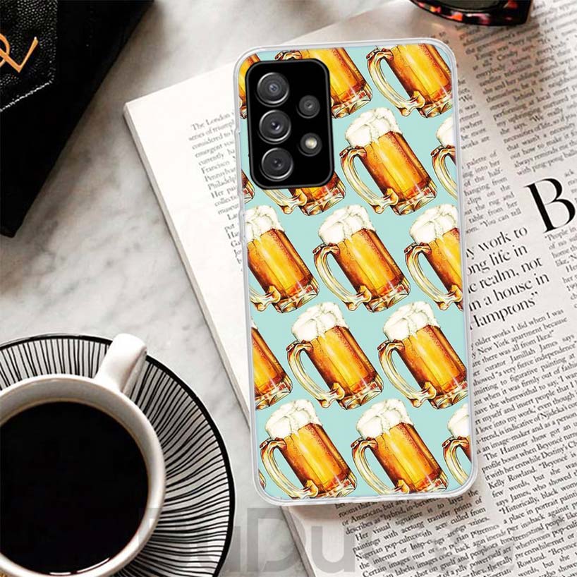 World Beers Alcohol Summer Bubble Cover For Samsung Galaxy A51 A50 A71 A70 Phone Case A21S A31 A41 A10 A20E A30 A40 A01 A11 A6 A