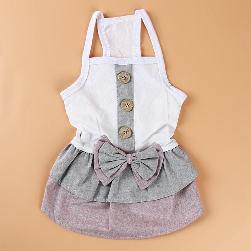Summer Fashion Cute Cartoon Pet Dog Dresses Lovely Puppy Princess Skirt Wedding Dress