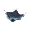 Double Layer Small Pet Swing Hammock Small Pet Double Plush Hammock for Ferret Hamster Parrots Guinea PigBlue
