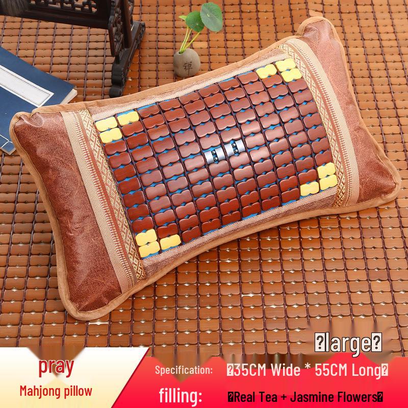 Bamboo Cooling Summer Pillow - Ice Silk Rattan for Dormitories