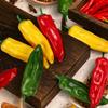 Lorigun 12Pcs Artificial Chili Fake Pepper Colorful Chili for Decoration Faux Vegetables Photo Props Home Kitchen Decoration Children Teaching