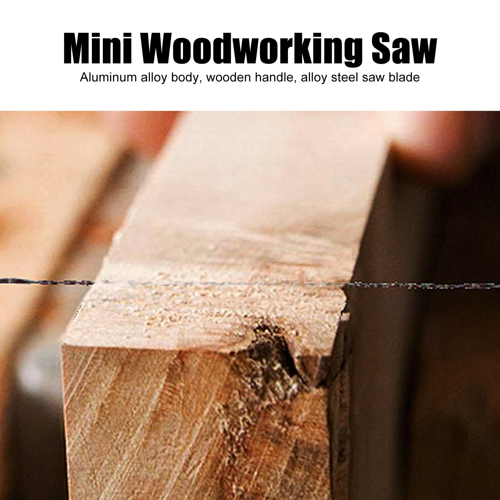 Wooden Handle Saw U Shape Hand Saw Mini Woodworking Hand Saw U Shape Wooden Handle Coping Saw for Jeweler Metal Processing 3inch