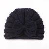 Autumn and Winter New Baby Bow Hat, Children's Knitted Warm Wool Hat, Baby Fetal Hat