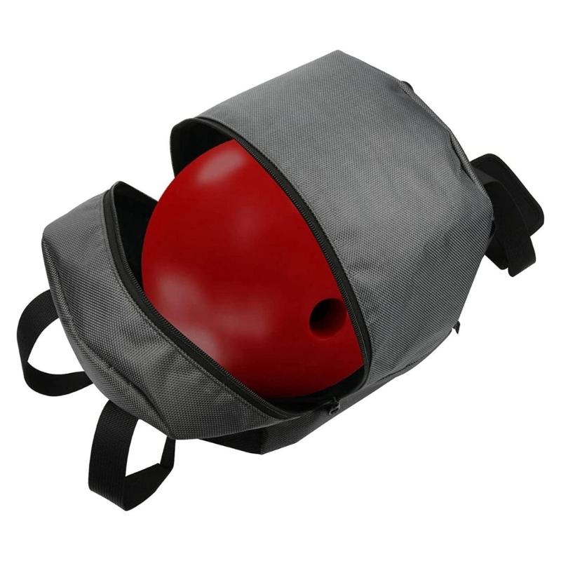 Bowling Ball Bag for Single Ball with Mesh Pocket Bowling Ball Tote Bowling Bag