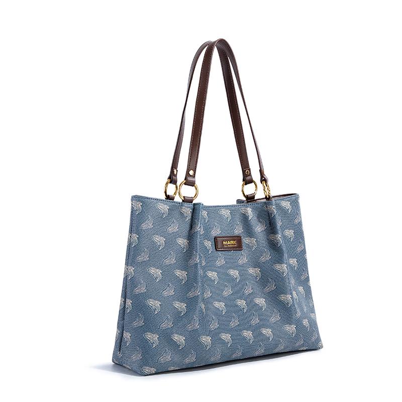 MARK FAIRWHALE Women's Retro Large Capacity Tote Shoulder Bag