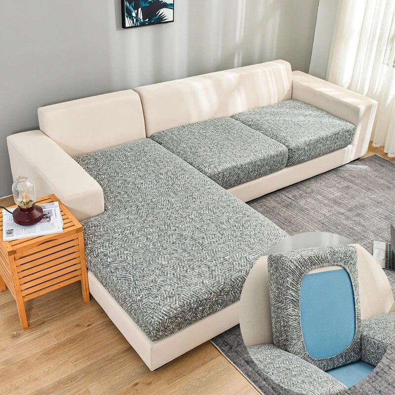 1 Stück Stretch Couchkissenbezüge Sofasitzkissenbezüge Rutschfester Möbelschutz Ersatz für Einzelkissen