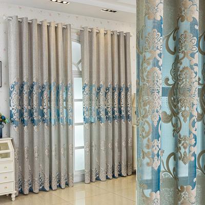 High-end Atmospheric Luxury European Hollow Jacquard Curtains Living Room Bedroom Balcony Villa Palace