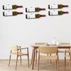 Spiral Wine Wall Holder 12Pcs Wine Bottle Display Holder Wine Bottles Display Wall Storage Shelf for Home Bar Wall Black Right