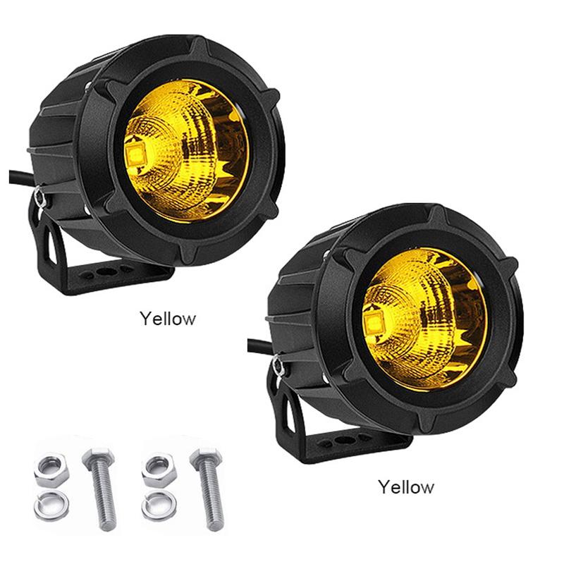 Motorcycle Led Headlight Spot Lamp Off-road Led Fog Lights Motorbike Scooter Vehicle Truck Running Lighting 3000K 6500k
