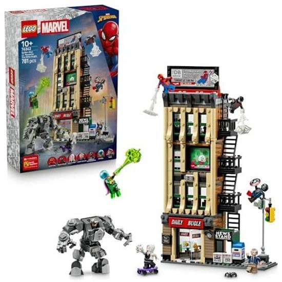 LEGO Marvel Spider-Man Vs. Mysterio Daily Bugle 76342 Toy Boys Girls Birthday Present Block 10 Years Old 11 12 Elementary School Goods Figure Battle