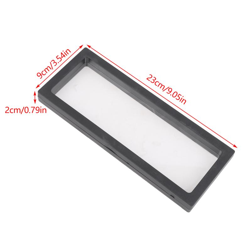 Acrylic 3D Floating Frame Display Holder Stand for Small Collectibles Jewelry Medals Transparent Frame for Shelf Display