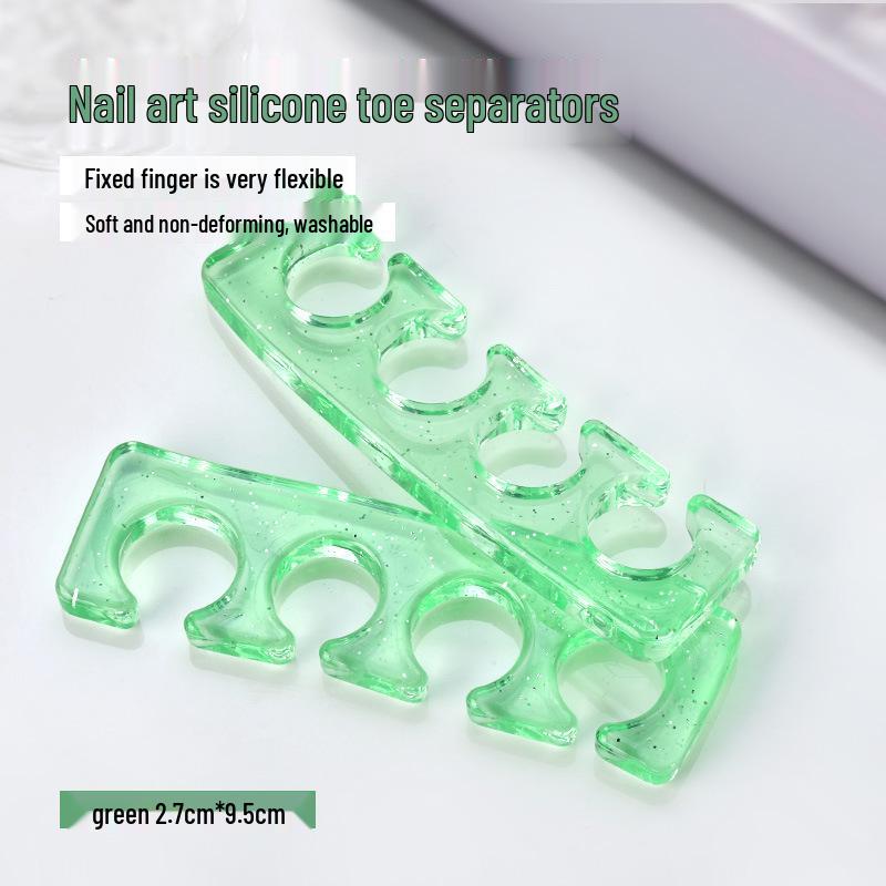 Silicone Toe Separators for Nail Art – Reusable Gel Polish Tool for Hands and Feet