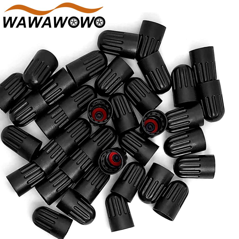 10Pcs Black Plastic Tire Valve Stem Cover Caps for TR20008 TPMS Universal Tire Valve Long Car Truck SUV Bike Motorcycle Stem Caps1