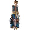 GRAXIA Cabaret Midi Scarf Size M Dress, Dress, Two-Piece Set, Sleeveless, Print, Casual, Knee-Length, Women's, Multicolor,
