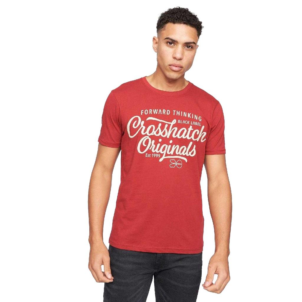 Crosshatch Mens Luckmoore Cotton Short-Sleeved T-Shirt (Pack of 5)