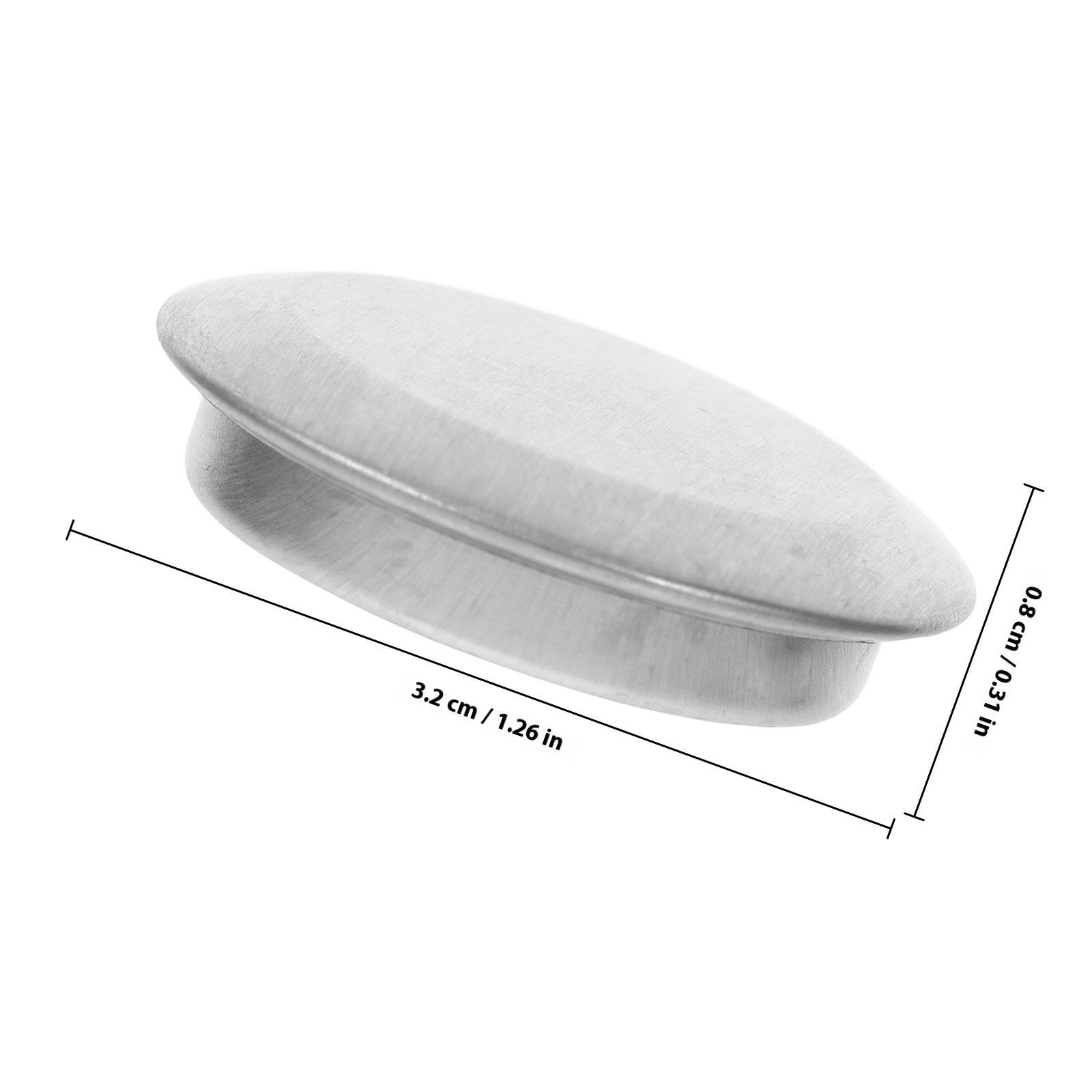 

4Pcs Kitchen Sink Hole Covers Stainless Steel Sink Cap Hole Cover Faucet Soap Dispenser Stopper Decorative Cover серебряный