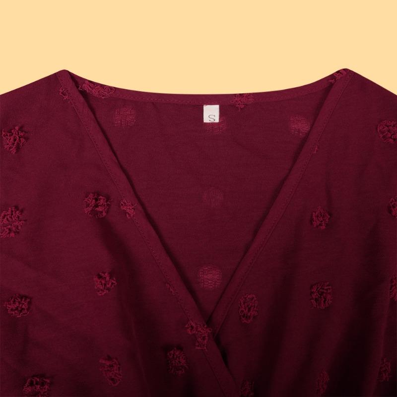Einfarbiges Swing-Freizeitkleid