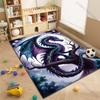 Multiple sizes Fantasy dragon on tree Print Carpet Rug for Living Room Bedroom Sofa Doormat Home Decor Non-slip Floor Mat