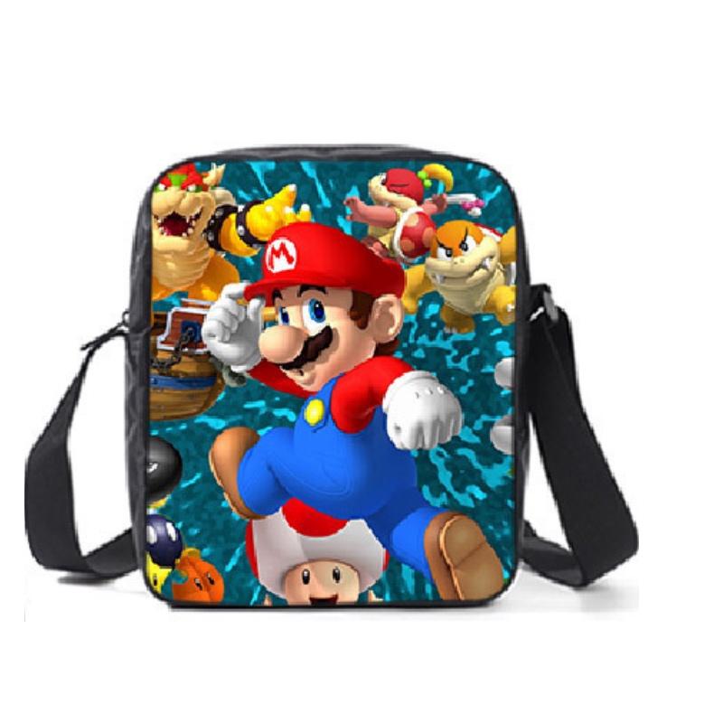 New Arrival Mario Cartoon Backpack For Elementary And Middle School Students Lunch Bag And Pencil Case Included