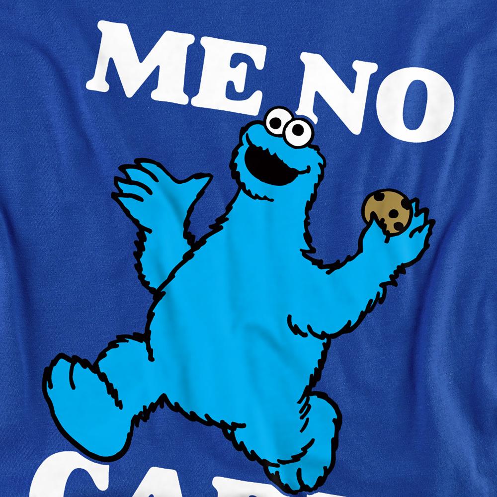 Sesame Street Unisex Adult Me No Care Cookie Monster Sweatshirt