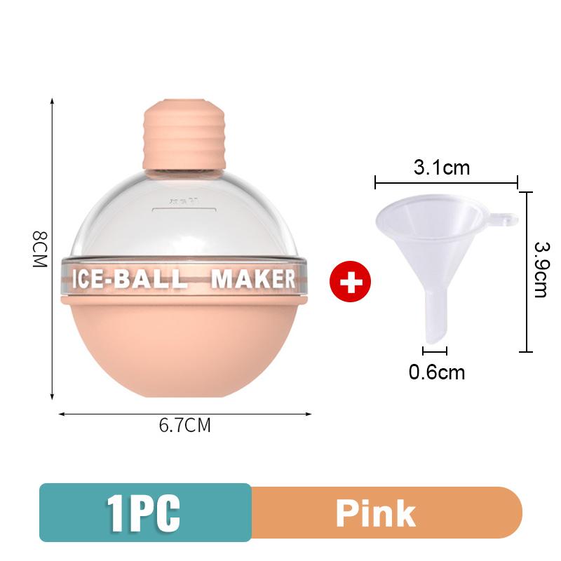 

1 шт. Форма для замороженного льда, виски, макарон, кубики льда, для домашнего приготовления большого льда на кухне, силиконовый поддон для льда, кухонные принадлежности 1PC Pink