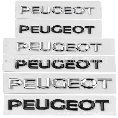 Peugeot Araba Logosu Kuyruk Etiketi Çıkartması İngilizce ABS Krom Etiket Modifikasyonu