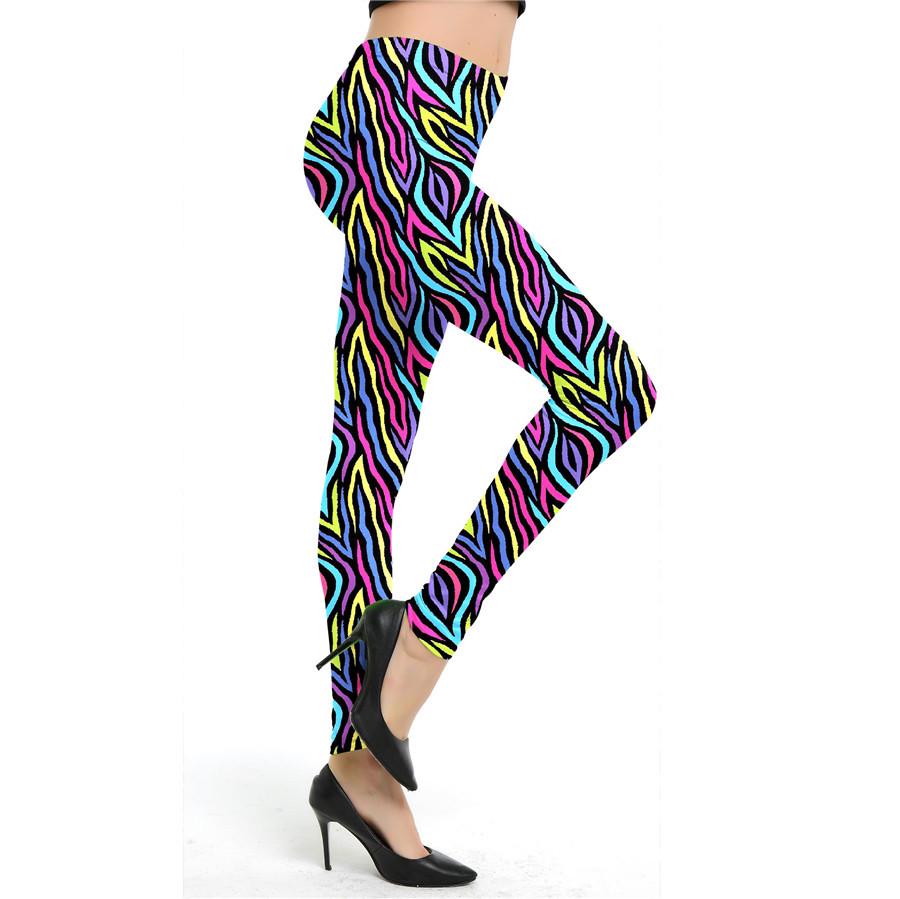 

European & American Trend Animal Print Leggings - Tight Nine-Point Pants One Size