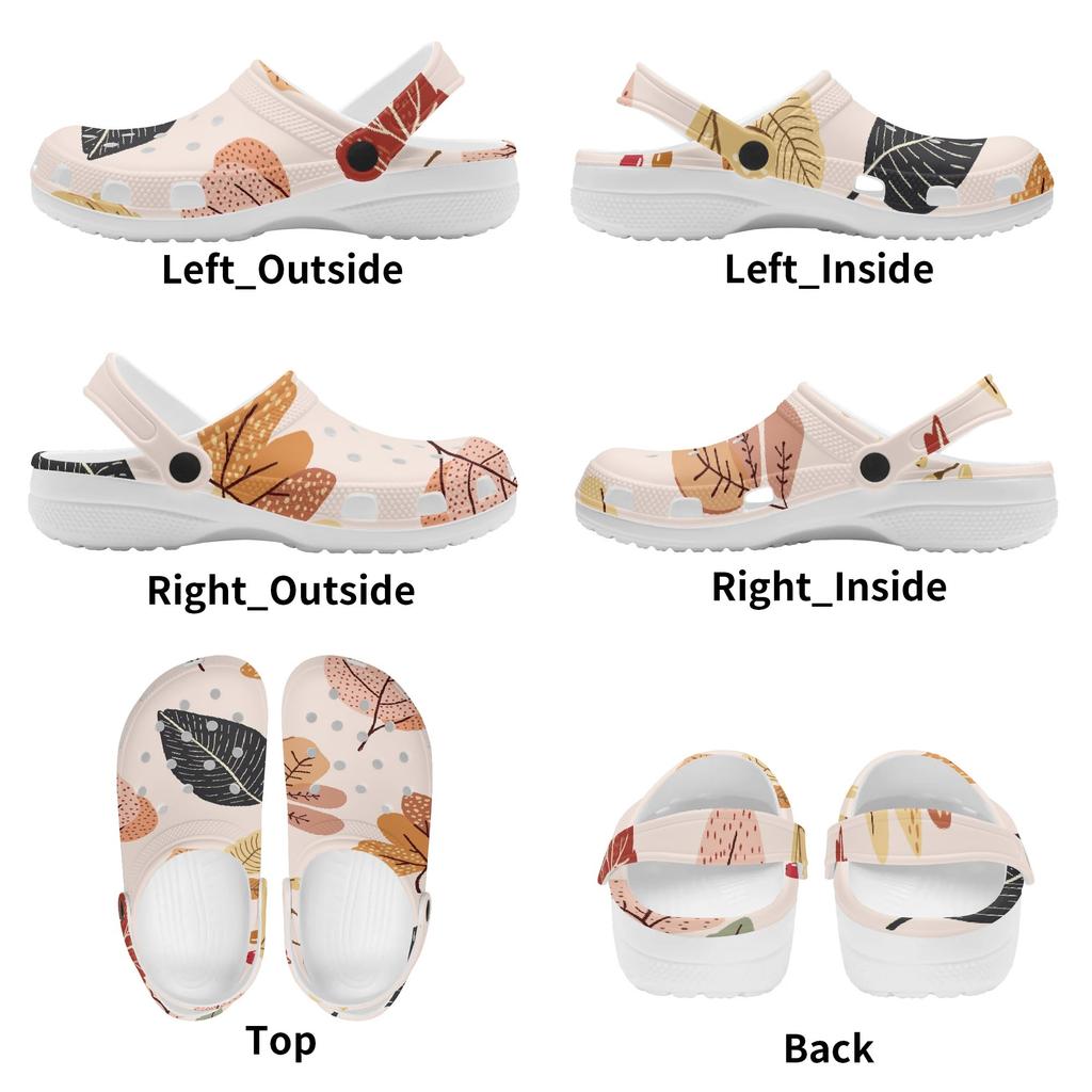 Printed EVA Travel Clogs Unisex Quick Dry Slip On Lightweight Travel Use Beach Garden Daily Walking Leisure Sandals Casual Walking