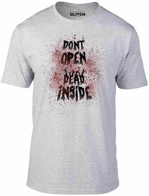 Nicht öffnen Tote drinnen T-Shirt - Inspiriert von Walking Dead T-Shirt Zombies Horror